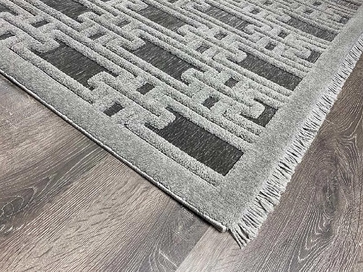 Ковер из коллекции VALLEY с разнофактурными узорами Ковер с разнофактурными узорами