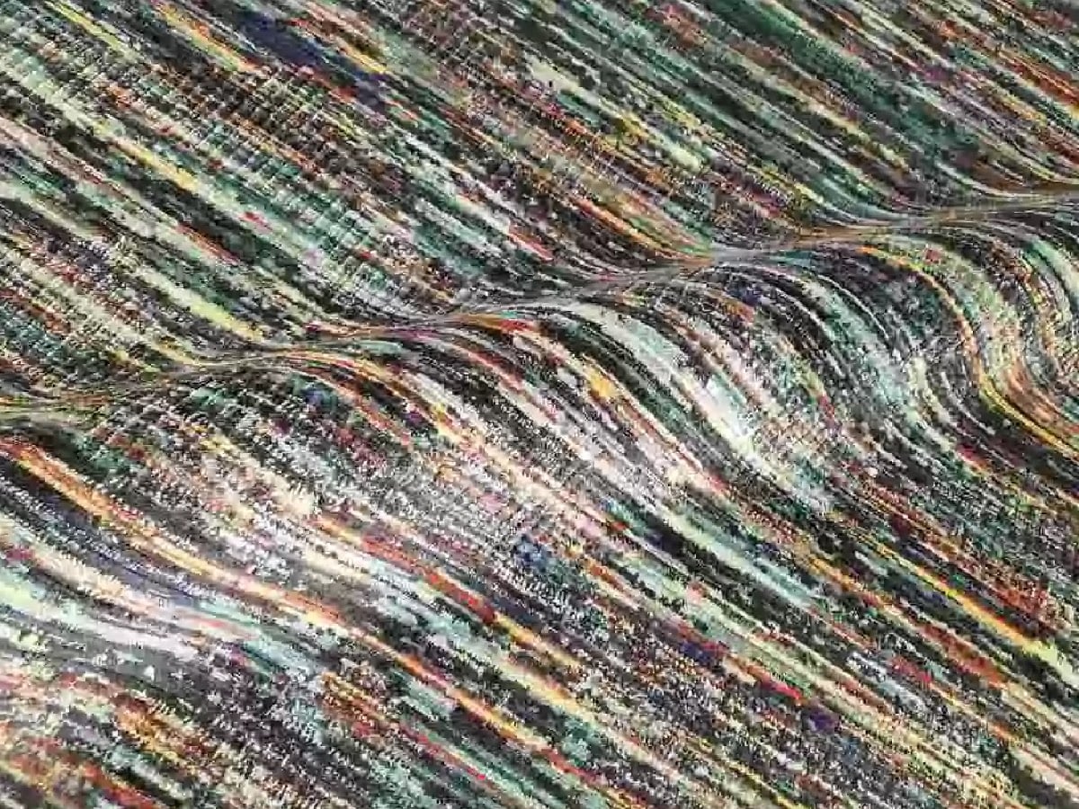 Ковер из коллекции PORTO с разноцветными узорами Ковер с разноцветными узорами